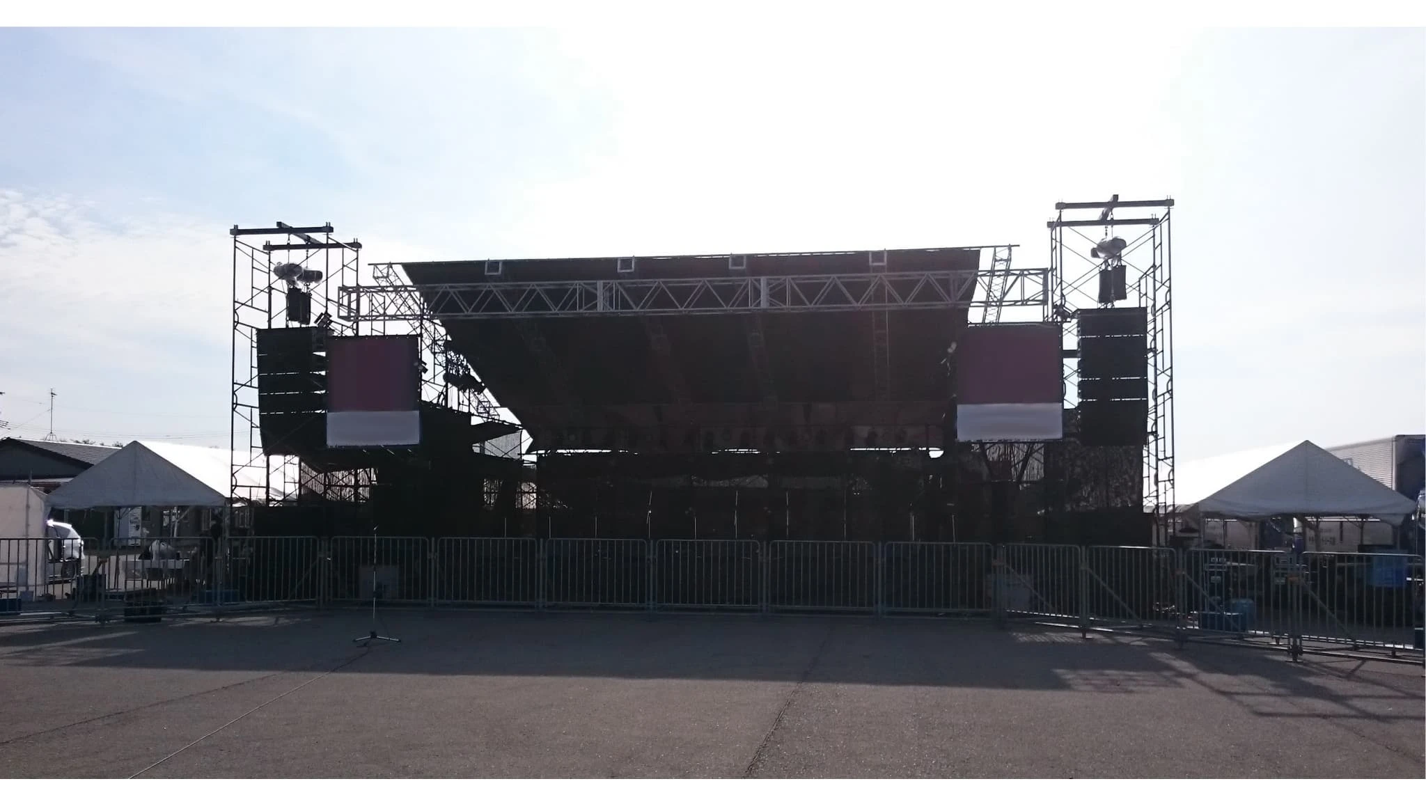 南浜音楽フェス ステージ施工